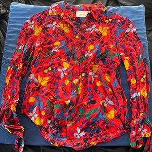 Maeve Anthropologie womens button up, multi colored. Size small